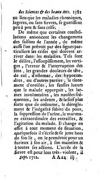 Mémoires pour l'histoire des sciences & des beaux-arts recüeillies par l'ordre de Son Altesse Serenissime Monseigneur Prince souverain de Dombes