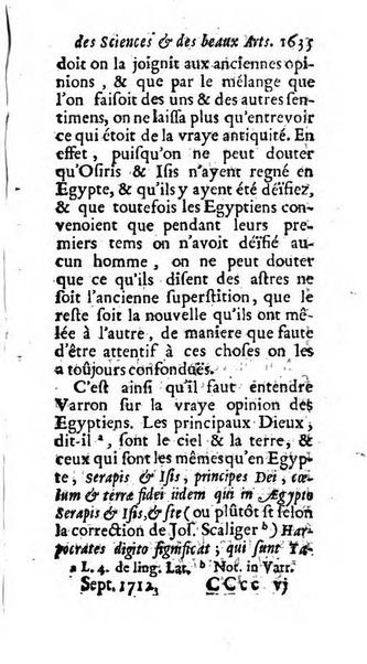 Mémoires pour l'histoire des sciences & des beaux-arts recüeillies par l'ordre de Son Altesse Serenissime Monseigneur Prince souverain de Dombes