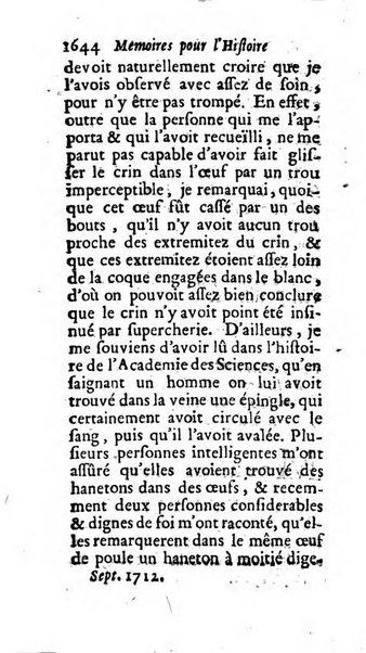 Mémoires pour l'histoire des sciences & des beaux-arts recüeillies par l'ordre de Son Altesse Serenissime Monseigneur Prince souverain de Dombes