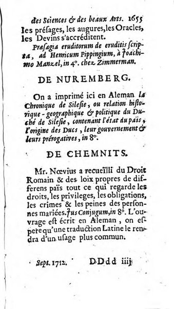 Mémoires pour l'histoire des sciences & des beaux-arts recüeillies par l'ordre de Son Altesse Serenissime Monseigneur Prince souverain de Dombes