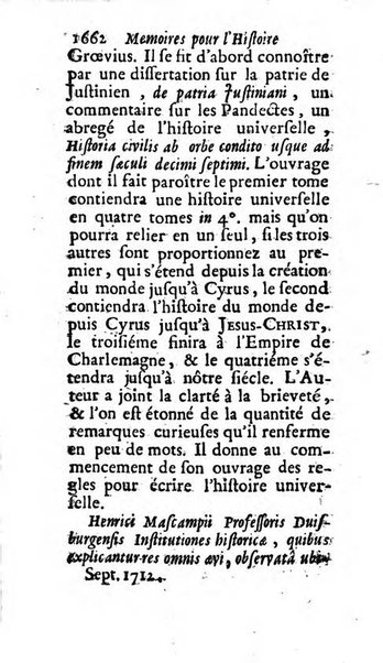 Mémoires pour l'histoire des sciences & des beaux-arts recüeillies par l'ordre de Son Altesse Serenissime Monseigneur Prince souverain de Dombes