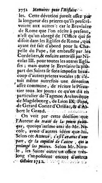 Mémoires pour l'histoire des sciences & des beaux-arts recüeillies par l'ordre de Son Altesse Serenissime Monseigneur Prince souverain de Dombes