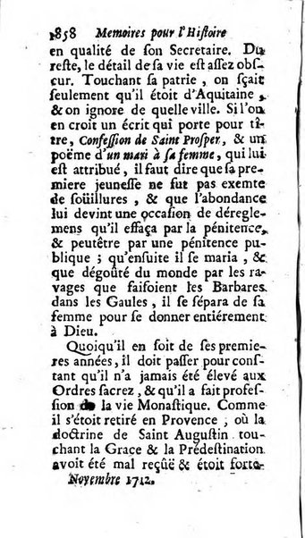 Mémoires pour l'histoire des sciences & des beaux-arts recüeillies par l'ordre de Son Altesse Serenissime Monseigneur Prince souverain de Dombes