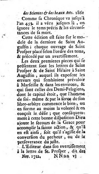 Mémoires pour l'histoire des sciences & des beaux-arts recüeillies par l'ordre de Son Altesse Serenissime Monseigneur Prince souverain de Dombes