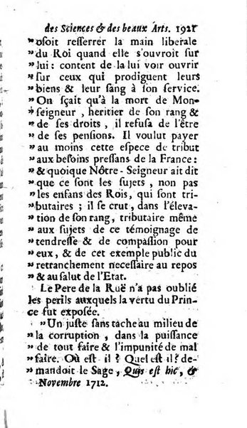 Mémoires pour l'histoire des sciences & des beaux-arts recüeillies par l'ordre de Son Altesse Serenissime Monseigneur Prince souverain de Dombes