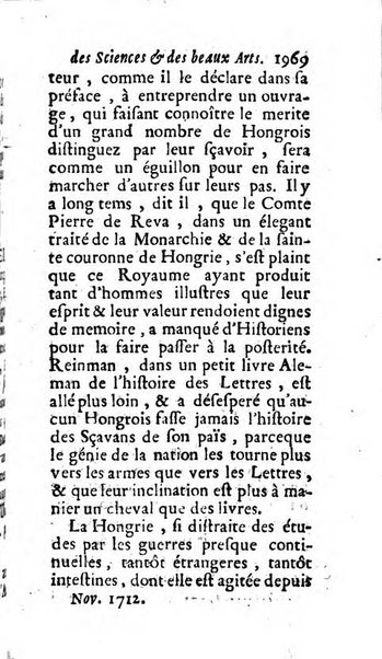 Mémoires pour l'histoire des sciences & des beaux-arts recüeillies par l'ordre de Son Altesse Serenissime Monseigneur Prince souverain de Dombes