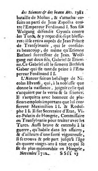 Mémoires pour l'histoire des sciences & des beaux-arts recüeillies par l'ordre de Son Altesse Serenissime Monseigneur Prince souverain de Dombes