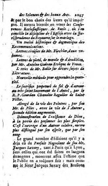 Mémoires pour l'histoire des sciences & des beaux-arts recüeillies par l'ordre de Son Altesse Serenissime Monseigneur Prince souverain de Dombes