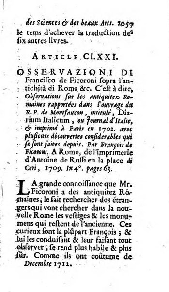 Mémoires pour l'histoire des sciences & des beaux-arts recüeillies par l'ordre de Son Altesse Serenissime Monseigneur Prince souverain de Dombes