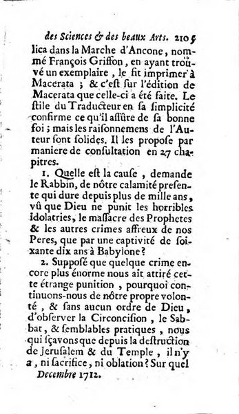 Mémoires pour l'histoire des sciences & des beaux-arts recüeillies par l'ordre de Son Altesse Serenissime Monseigneur Prince souverain de Dombes