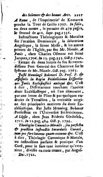 Mémoires pour l'histoire des sciences & des beaux-arts recüeillies par l'ordre de Son Altesse Serenissime Monseigneur Prince souverain de Dombes