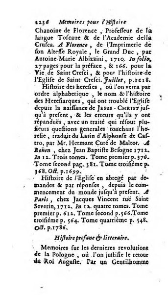 Mémoires pour l'histoire des sciences & des beaux-arts recüeillies par l'ordre de Son Altesse Serenissime Monseigneur Prince souverain de Dombes