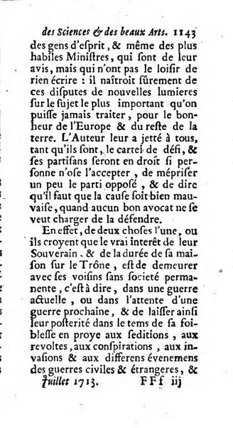 Mémoires pour l'histoire des sciences & des beaux-arts recüeillies par l'ordre de Son Altesse Serenissime Monseigneur Prince souverain de Dombes