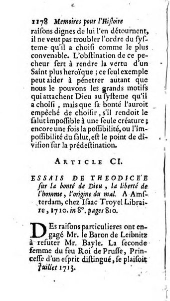 Mémoires pour l'histoire des sciences & des beaux-arts recüeillies par l'ordre de Son Altesse Serenissime Monseigneur Prince souverain de Dombes