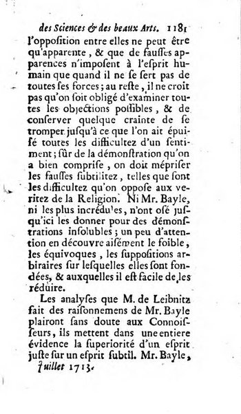 Mémoires pour l'histoire des sciences & des beaux-arts recüeillies par l'ordre de Son Altesse Serenissime Monseigneur Prince souverain de Dombes