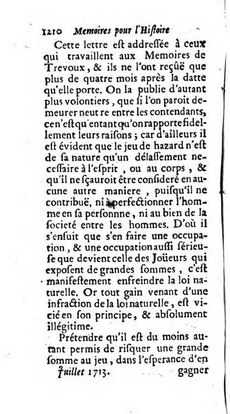 Mémoires pour l'histoire des sciences & des beaux-arts recüeillies par l'ordre de Son Altesse Serenissime Monseigneur Prince souverain de Dombes