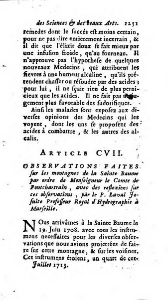 Mémoires pour l'histoire des sciences & des beaux-arts recüeillies par l'ordre de Son Altesse Serenissime Monseigneur Prince souverain de Dombes