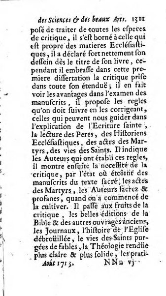 Mémoires pour l'histoire des sciences & des beaux-arts recüeillies par l'ordre de Son Altesse Serenissime Monseigneur Prince souverain de Dombes