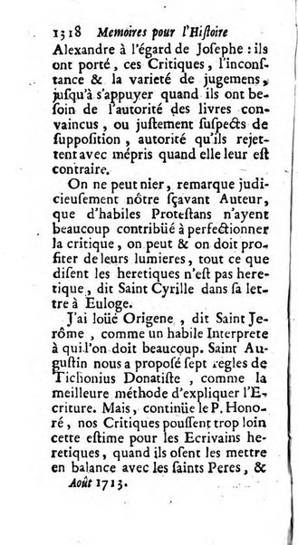 Mémoires pour l'histoire des sciences & des beaux-arts recüeillies par l'ordre de Son Altesse Serenissime Monseigneur Prince souverain de Dombes