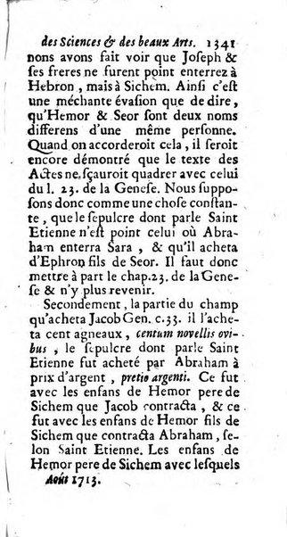 Mémoires pour l'histoire des sciences & des beaux-arts recüeillies par l'ordre de Son Altesse Serenissime Monseigneur Prince souverain de Dombes