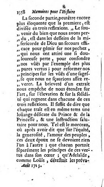 Mémoires pour l'histoire des sciences & des beaux-arts recüeillies par l'ordre de Son Altesse Serenissime Monseigneur Prince souverain de Dombes