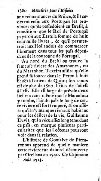 Mémoires pour l'histoire des sciences & des beaux-arts recüeillies par l'ordre de Son Altesse Serenissime Monseigneur Prince souverain de Dombes