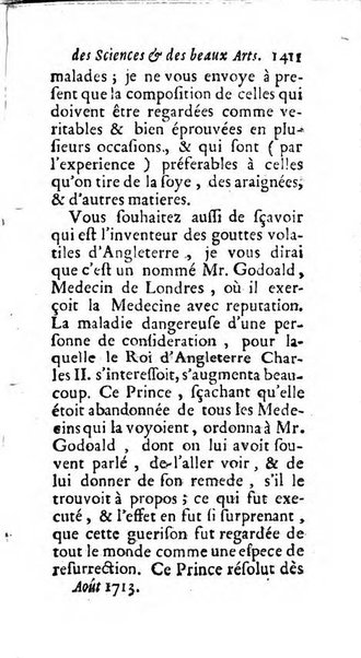 Mémoires pour l'histoire des sciences & des beaux-arts recüeillies par l'ordre de Son Altesse Serenissime Monseigneur Prince souverain de Dombes