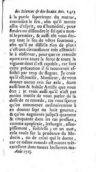 Mémoires pour l'histoire des sciences & des beaux-arts recüeillies par l'ordre de Son Altesse Serenissime Monseigneur Prince souverain de Dombes