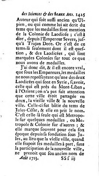 Mémoires pour l'histoire des sciences & des beaux-arts recüeillies par l'ordre de Son Altesse Serenissime Monseigneur Prince souverain de Dombes