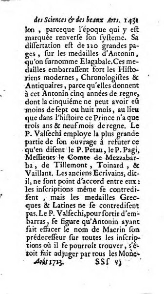 Mémoires pour l'histoire des sciences & des beaux-arts recüeillies par l'ordre de Son Altesse Serenissime Monseigneur Prince souverain de Dombes