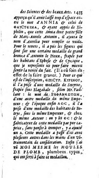 Mémoires pour l'histoire des sciences & des beaux-arts recüeillies par l'ordre de Son Altesse Serenissime Monseigneur Prince souverain de Dombes