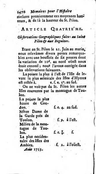 Mémoires pour l'histoire des sciences & des beaux-arts recüeillies par l'ordre de Son Altesse Serenissime Monseigneur Prince souverain de Dombes