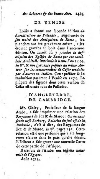 Mémoires pour l'histoire des sciences & des beaux-arts recüeillies par l'ordre de Son Altesse Serenissime Monseigneur Prince souverain de Dombes