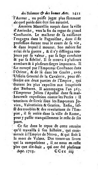 Mémoires pour l'histoire des sciences & des beaux-arts recüeillies par l'ordre de Son Altesse Serenissime Monseigneur Prince souverain de Dombes