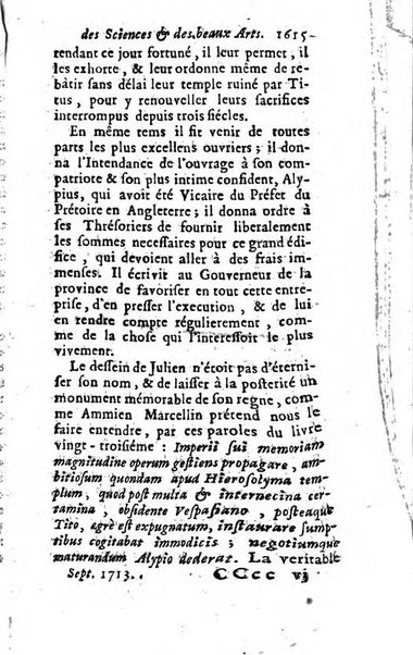 Mémoires pour l'histoire des sciences & des beaux-arts recüeillies par l'ordre de Son Altesse Serenissime Monseigneur Prince souverain de Dombes