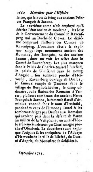 Mémoires pour l'histoire des sciences & des beaux-arts recüeillies par l'ordre de Son Altesse Serenissime Monseigneur Prince souverain de Dombes