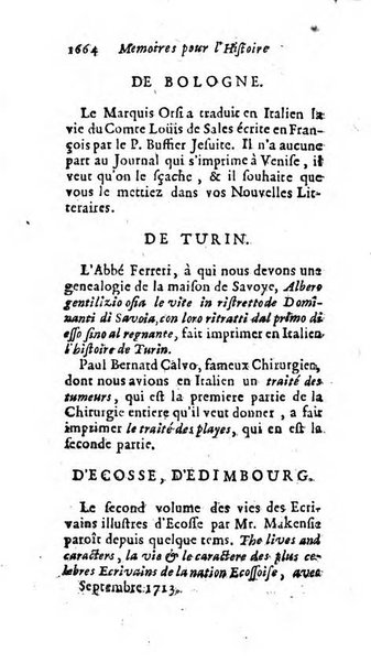 Mémoires pour l'histoire des sciences & des beaux-arts recüeillies par l'ordre de Son Altesse Serenissime Monseigneur Prince souverain de Dombes