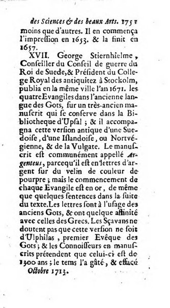 Mémoires pour l'histoire des sciences & des beaux-arts recüeillies par l'ordre de Son Altesse Serenissime Monseigneur Prince souverain de Dombes