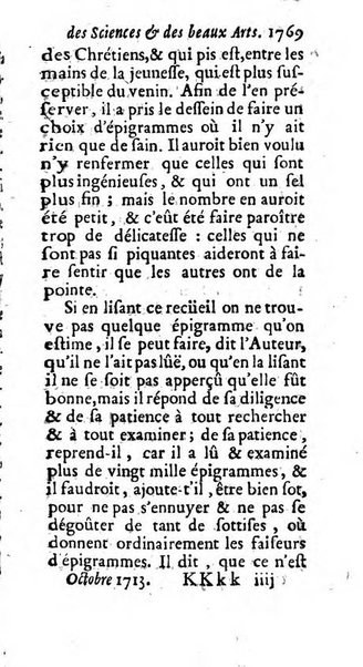 Mémoires pour l'histoire des sciences & des beaux-arts recüeillies par l'ordre de Son Altesse Serenissime Monseigneur Prince souverain de Dombes