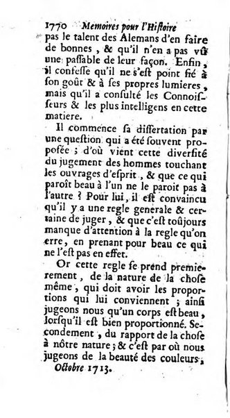 Mémoires pour l'histoire des sciences & des beaux-arts recüeillies par l'ordre de Son Altesse Serenissime Monseigneur Prince souverain de Dombes