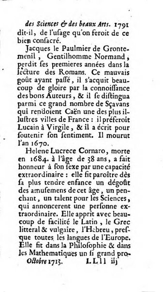 Mémoires pour l'histoire des sciences & des beaux-arts recüeillies par l'ordre de Son Altesse Serenissime Monseigneur Prince souverain de Dombes