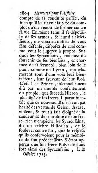 Mémoires pour l'histoire des sciences & des beaux-arts recüeillies par l'ordre de Son Altesse Serenissime Monseigneur Prince souverain de Dombes