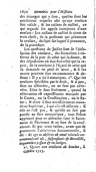 Mémoires pour l'histoire des sciences & des beaux-arts recüeillies par l'ordre de Son Altesse Serenissime Monseigneur Prince souverain de Dombes