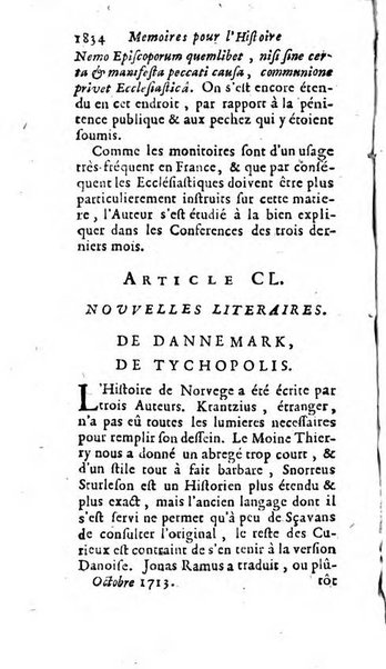 Mémoires pour l'histoire des sciences & des beaux-arts recüeillies par l'ordre de Son Altesse Serenissime Monseigneur Prince souverain de Dombes