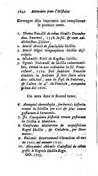 Mémoires pour l'histoire des sciences & des beaux-arts recüeillies par l'ordre de Son Altesse Serenissime Monseigneur Prince souverain de Dombes