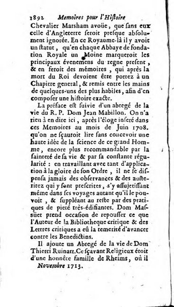 Mémoires pour l'histoire des sciences & des beaux-arts recüeillies par l'ordre de Son Altesse Serenissime Monseigneur Prince souverain de Dombes