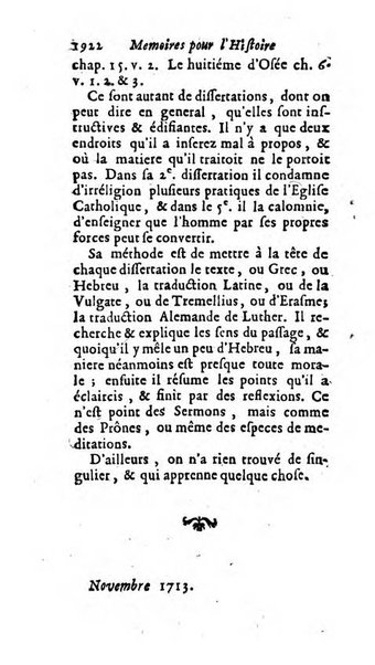 Mémoires pour l'histoire des sciences & des beaux-arts recüeillies par l'ordre de Son Altesse Serenissime Monseigneur Prince souverain de Dombes