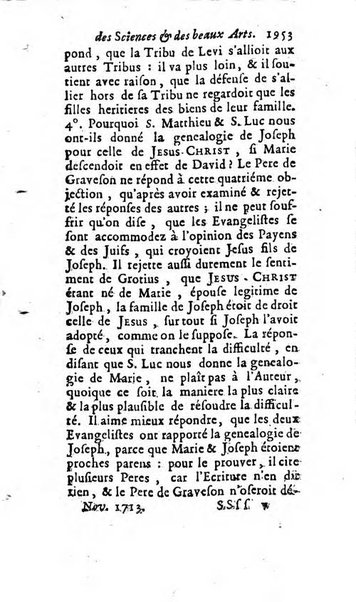 Mémoires pour l'histoire des sciences & des beaux-arts recüeillies par l'ordre de Son Altesse Serenissime Monseigneur Prince souverain de Dombes