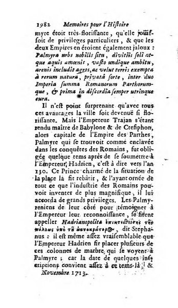 Mémoires pour l'histoire des sciences & des beaux-arts recüeillies par l'ordre de Son Altesse Serenissime Monseigneur Prince souverain de Dombes