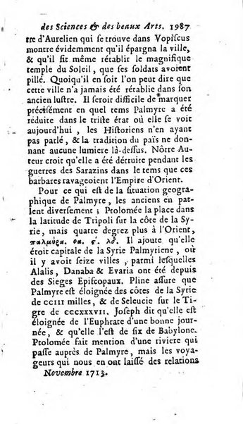 Mémoires pour l'histoire des sciences & des beaux-arts recüeillies par l'ordre de Son Altesse Serenissime Monseigneur Prince souverain de Dombes